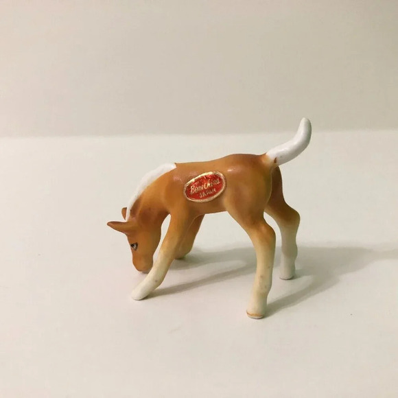 Vintage Miniature Horse  Bone China Figurine Japan 1.75 Inch Tall Figure - Picture 2 of 13